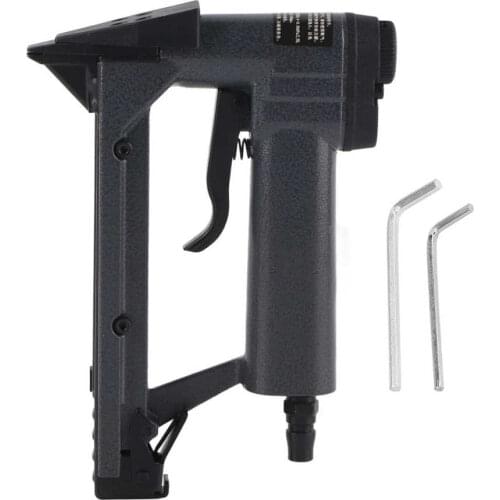 P515-1 1/4in Pneumatic Nail Gun Air Nailer Carpentry Woodworking Stapler Furniture Fast Nailing Staple Gun For Photo Frame Fixed