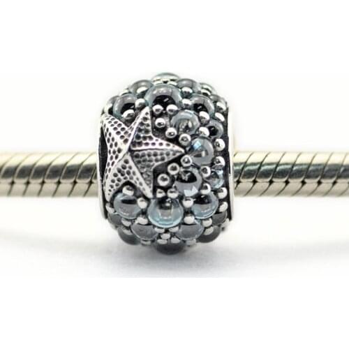 Fits Pandora Bracelet Oceanic Starfish Charm Genuine 925 Sterling Silver Beads for Women Jewelry Making kralen berloques DIY