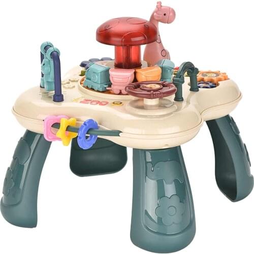 Early Educational Study Activity Center Music Game Infants Musical Instrument Learning Table Baby Toys Piano Kids Children Gift