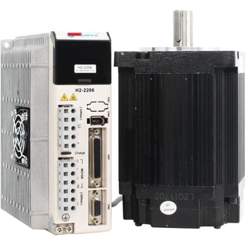 JMC 1kw 80mm 3.18Nm 3000rpm AC Servo Motor&Drive Kit 20Bit 3 Phase AC220V 80JASM510230K-20B+JASD15002-20B With 3m Cable