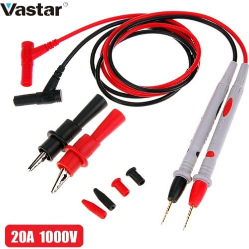 20A 1000V Probe Test Leads Pin for Digital Multimeter Needle Tip Multi Meter Tester Lead Probe Wire Pen Cable