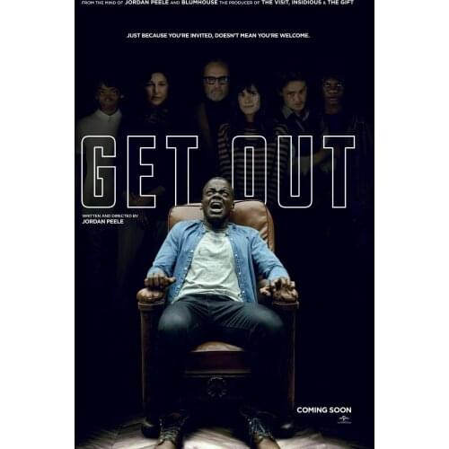 Get Out Movie Art Film Print Silk Poster Home Wall Decor 24x36inch