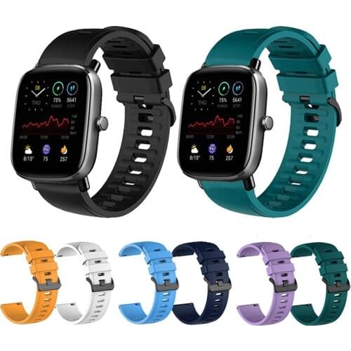 For Amazfit GTS 2 Mini 2E Smart Strap Bracelet Silicone Strap for Xiaomi Huami Amazfit Bip U S Lite GTS 2 Replacement Strap