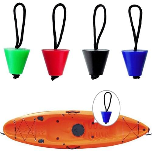 1/2/4 Pcs Universal Scupper Plug Stopper Bung Drain Holes Accessories Dinghy Kayak Inflatable Boat Canoe Rowing Marine Cord Rope