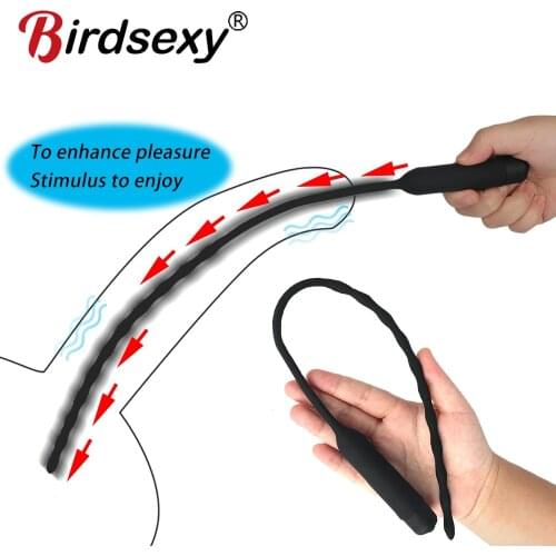 Urethral Vibrator Catheter Penis Plug Sex Toy for Men Vibrating Urethral Plug Penis Insertion Urethra Sound Dilator Adult Toys