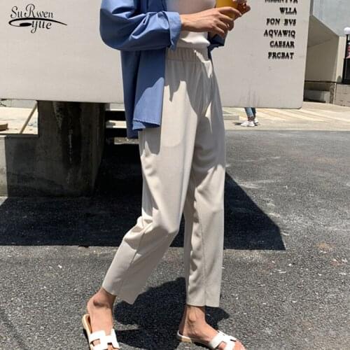 Spring and Summer High Waist Loose Slim Harlan Pant Plus Size 3XL Solid Colors Pants Women Ropa Mujer Baggy Woman Pants 9390