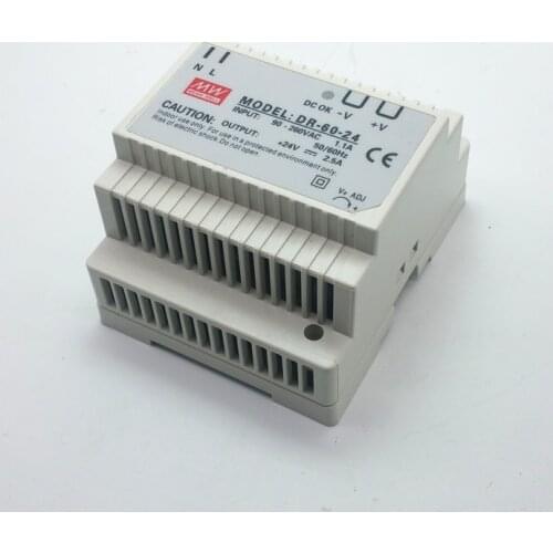 Rail Type Installation Switch Power Supply Dr - 60 - 24 12V 15V18 V24V Rail Installation