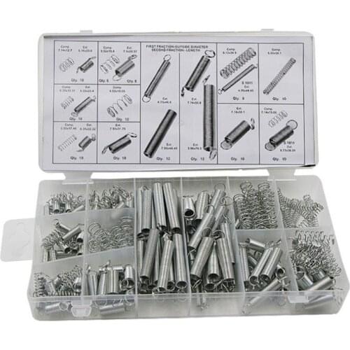High-quality hardware spring set compression spring, tension spring 200pcs