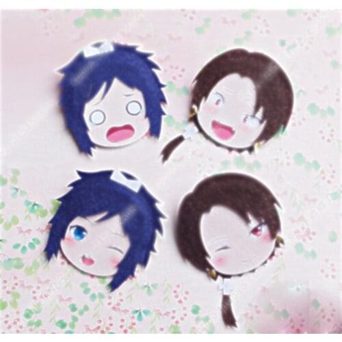 1pcs Anime Touken Ranbu Online Kashuu Kiyomitsu Cosplay Badge Nonwoven Fabric Brooch Pin Bedge Gifts Collectible for Boy Girl