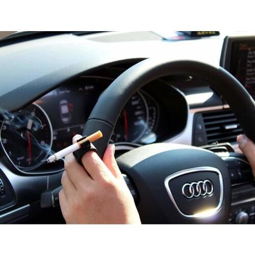 1Pcs Silicone Finger Ring Hand Rack Cigarette Holder Lighter Smoking Accessories for Game Player Driver Hand