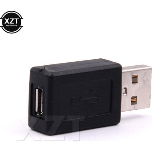 10pcs Straight Micro usb b female 5p to USB 2.0 male connector plug charger adapter Socket converter head for Phone tablet