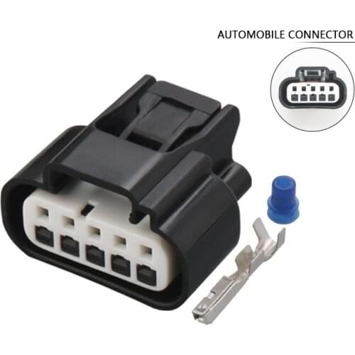 100SET DJ7053A-1.2-21 car male female cable connector terminal 5 pin connector Plugs socket wire 7283-5529 PIN AUTOMOTive plug