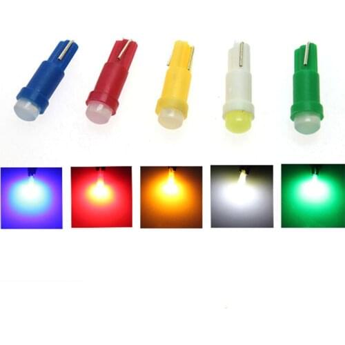 10x T5 led smd Ceramic Dashboard Gauge Instrument Lights Car Auto Light Lamp Bulb DC 12V