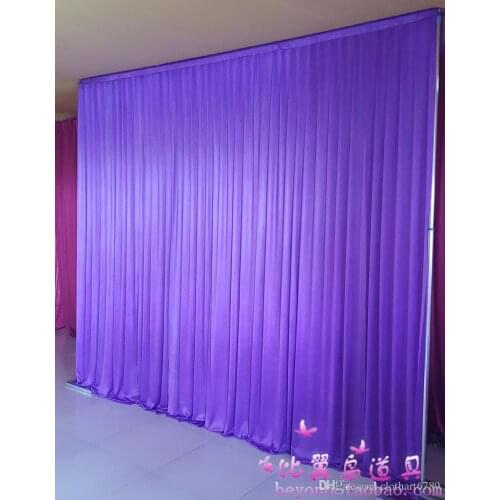 3m*3m backdrop for any color Party Curtain festival Celebration wedding Stage Performance Background Drape Drape Wall valane bac