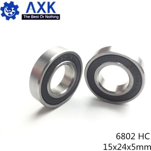6802 Hybrid Ceramic Bearing 15x24x5 mm ABEC-1 ( 1 PC ) Bicycle Bottom Brackets & Spares 6802RS Si3N4 Ball Bearings