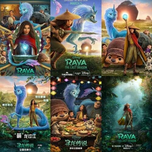 5D DIY Diamond Painting Disney Raya and The Last Dragon Cross Stitch Kits Mosaic Picture Diamond Embroidery Home Decor Gift