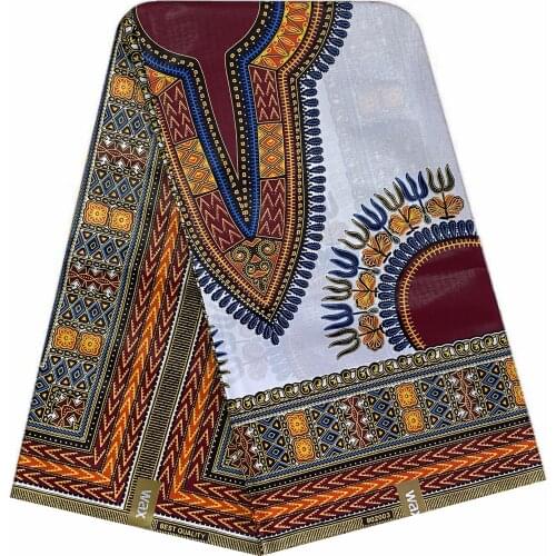 White african dashiki fabric 2019 latest african wax print fabric 100% cotton material women Loincloth 6ayrds/lot