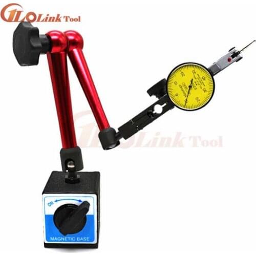 10mm Dial Indicator Magnetic Stand Base Holder 0.8mm Dial Test Comparator For Equipment Calibration