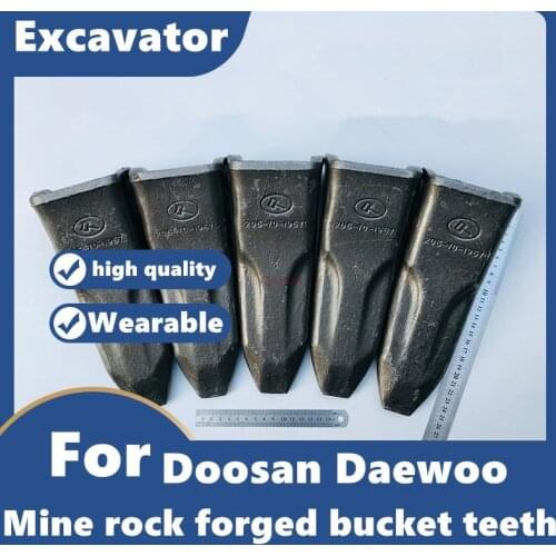 For Doosan Daewoo Excavator bucket teeth wear-resistant mine rock forging bucket teeth young teeth bucket teeth pin tooth root
