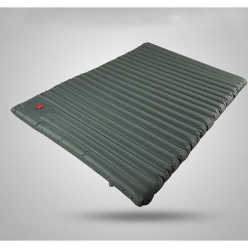 Double thick padded ultra-light inflatable pad foot press camping outdoor air cushion