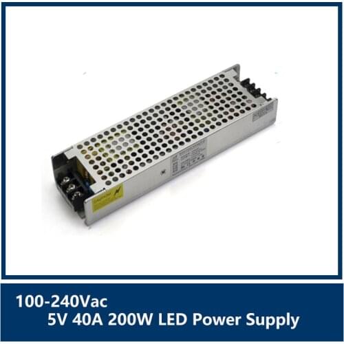 G-energy Ultra thin switching power supply for LED display, 5V 40A200W Output