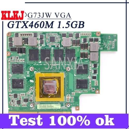 KLKJ GTX560M-1.5GB Graphics Card Board For ASUS G53JW Laptop Motherboard (VGA BOARD Video Original mainboard)