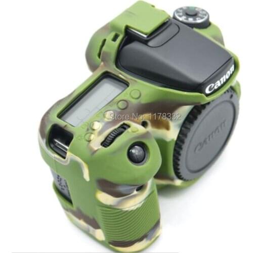 Nice Soft Silicone Rubber Camera Protective Body Cover Case Skin Camera Strap For Canon 70D Camera Bag