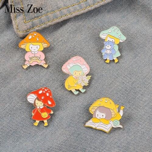 Miss Zoe Brooches Girl On Clothes