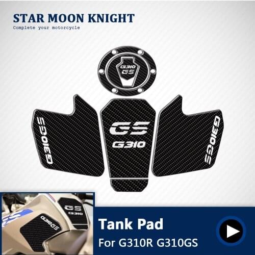 Motorcycle Real Tank Pad Gas Fuel Sticker Moto Decal Emblem Protector FOR BMW G310R G310GS G310 R G310 GS