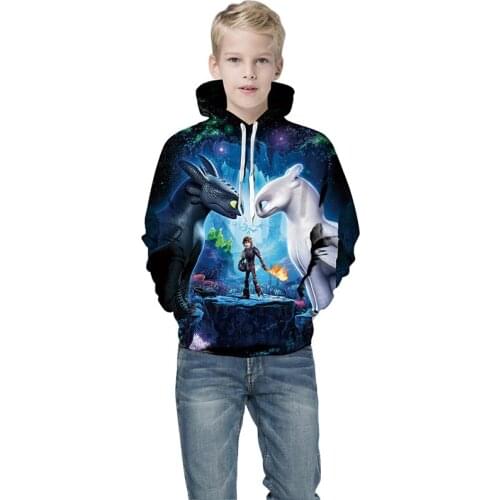 2021 Autumn New Cute Kids Pokemon Dragon Anime Printed 3D Hoodie Boy Girl Childs Clothes Streetwear Cosplay Cartoon Pullove