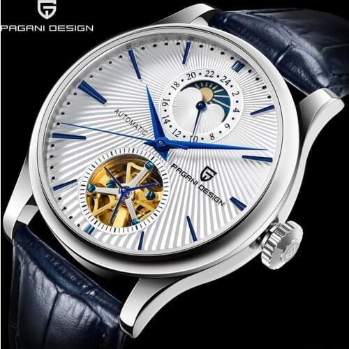 PAGANl DESlGN Top Automatic Mechanical Watch Brand Business Eaterproof Leisure Sapphire Mechanical Watch Clock relogio masculino