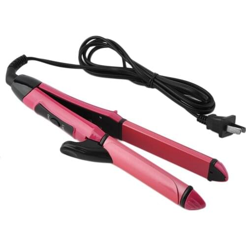 Professional Automatic Wet Dry Dual Use 2 In 1 Hair Straightener Curler 2018 summer Essential