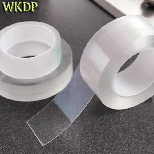 Transparent Double Sided Self Adhesive Tape Reusable Self Adhesive Tape Traceless Nano Magic Washable Waterproof Double Sided Ta