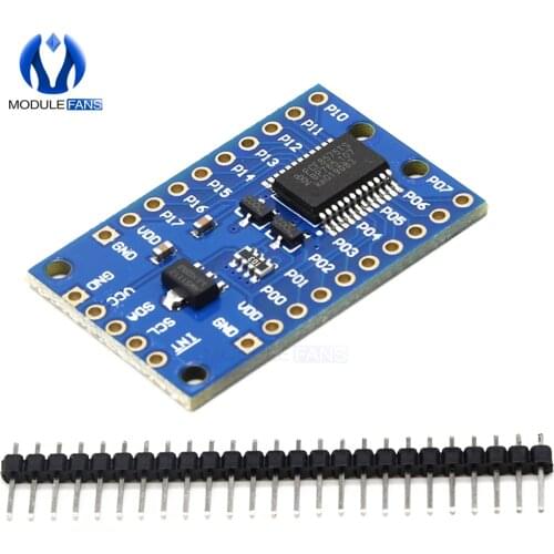 PCF8575TS I/O Expander Module DC 2.5-5.5V PCF8575 IIC I2C 16 Bit for R3 Relay Buzzer LED with Pin Header