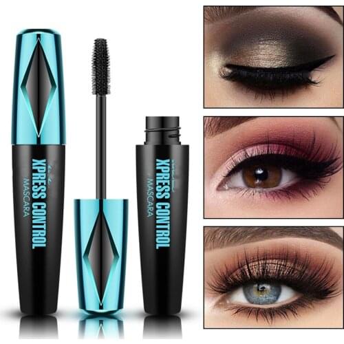 Long Lasting Mascara Curling Volume Eyelashes Black Waterproof Sweat proof Mascara 4D No Blooming Mascara Eye Beauty Cosmetics