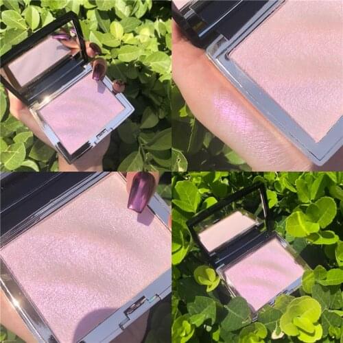 Baked Glitter Highlighter Palette Bronzer High Pigment Shimmer Moonlight Creamy Powder Professional Base Illuminator Face Makeup