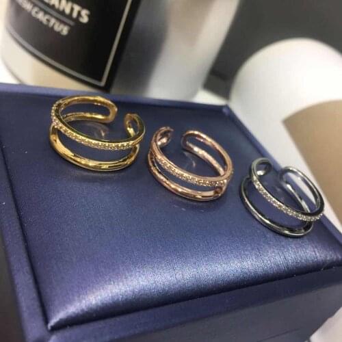 MOREDEAR Open Size CZ Ring for Women