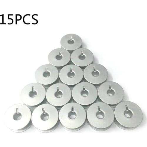 10/15PCS #9033A Aluminum Bobbins Fit For Pfaff 130, 229, 230, 260, 261, 332 ADLER 67 68 69