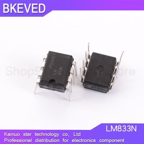10PCS LM833N DIP8 LM833 DIP 833N DIP-8 new and original IC