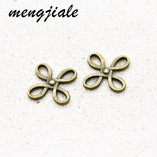18pcs wholesale zinc alloy charms chinese knot connector charms for jewelry findings 18*18*2mm