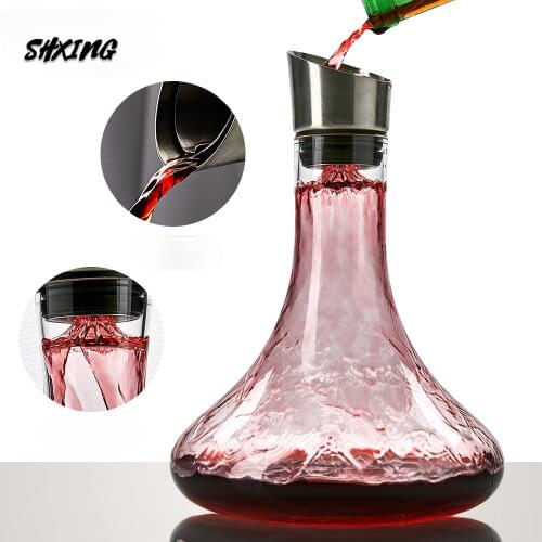 1500ml Crystal High Grade U-shaped Wine Decanter Gift Box Harp Swan Decanter Creative Wine Separator home bars