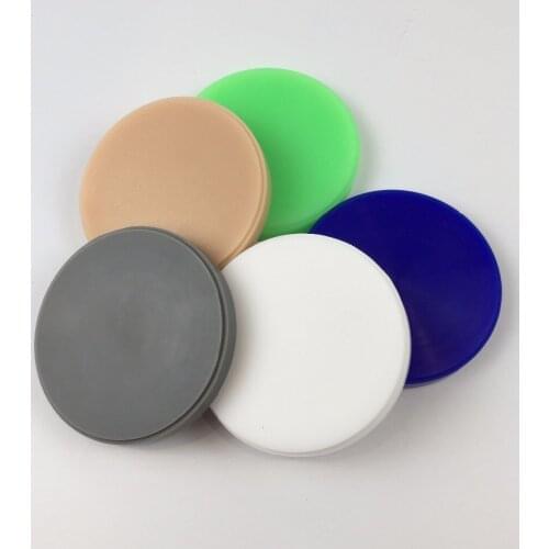 5 PCS/lot Dental Lab Material OD98*10mm Wieland System CAD CAM Dental Carving Wax Disc Blank without Step