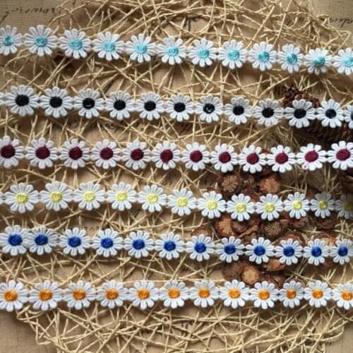 5 Yards DIY Water Soluble Colorful Wedding Lace Trim Knitting Embroidered Handmade Patchwork Lace Ribbon Sewing Supplies Craft