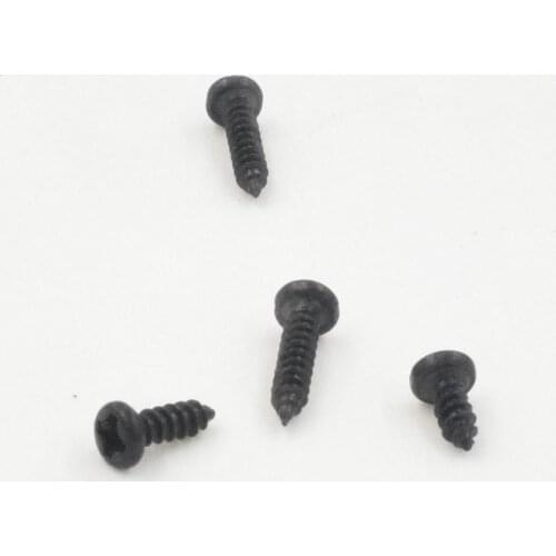 50Pcs M3 M4 Wood Truss Screw with Black Oxide and Wax Self-tapping Screws