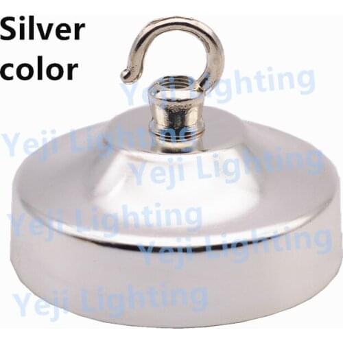 85mm ceiling rose, silver Vintage Light Bulb Ceiling Mounting for Edison Bulb Cord Set with opening hook Lighting accessories
