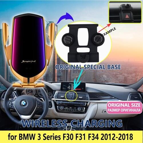 Car Mobile Phone Holder for BMW 3 Series F30 F31 2012~2018 318i 320i 325i 328i 330i Stand Bracket Accessories for iphone Huawei