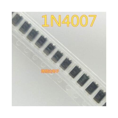 Free Shipping 200pcs M7 1A/1000V /SMA IN4007 1N4007
