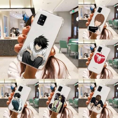 Death Note Ryuk kira Phone Case Transparent For Samsung S A M J 21 20 50 30 60 5 7 51 71 90 11 10 J710 e p PLUS Prime 5G