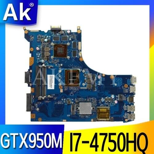 GL552JX Motherboard GTX950M I7-4750HQ For Asus FX-plus ZX50J ZX50JX GL552J GL552JX Laptop motherboard GL552JX Mainboard