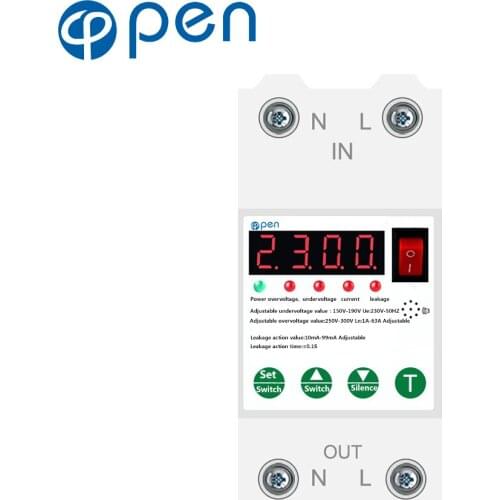 Intelligent automatic reclosing leakage protector circuit breaker lightning protection leakage protection switch 220V